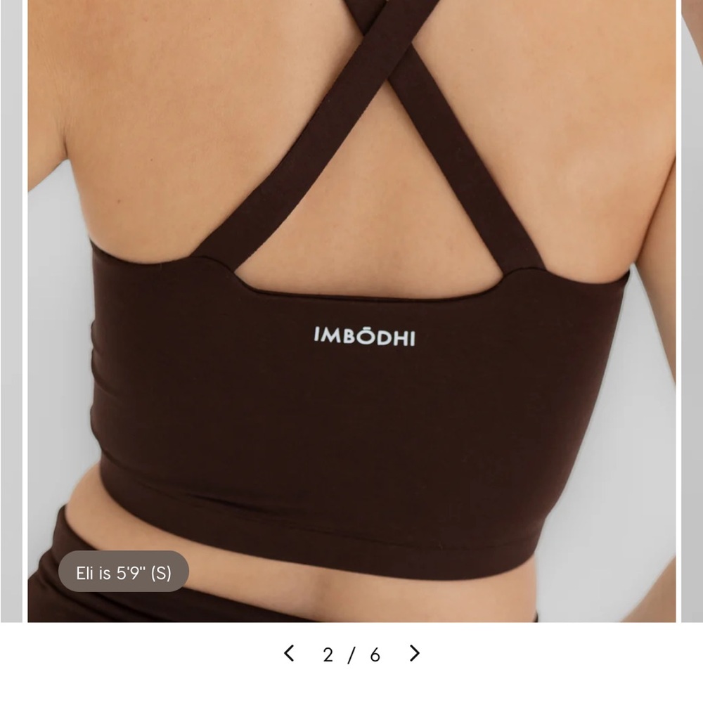 Brown Camisole with X-Back Straps